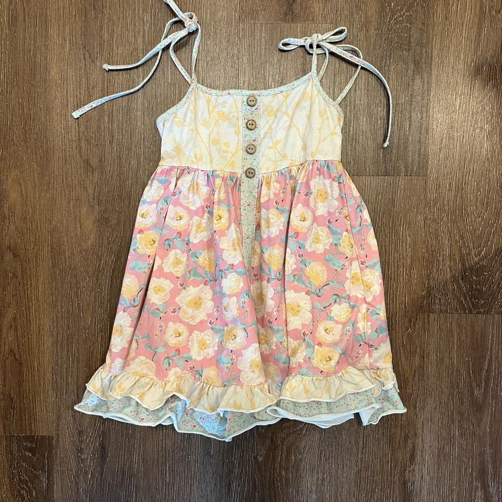 Cheeky Plum Pink and Cream Floral Dress